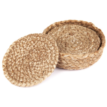 Natural Willow Jute Coasters (Set of 4)